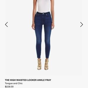 Mother The High Waisted Looker Ankle Fray - Tongue and Chic